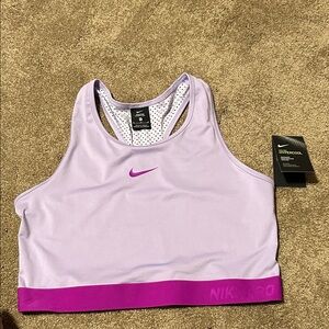 Nike Women's Lavender and Pink Sports Bra